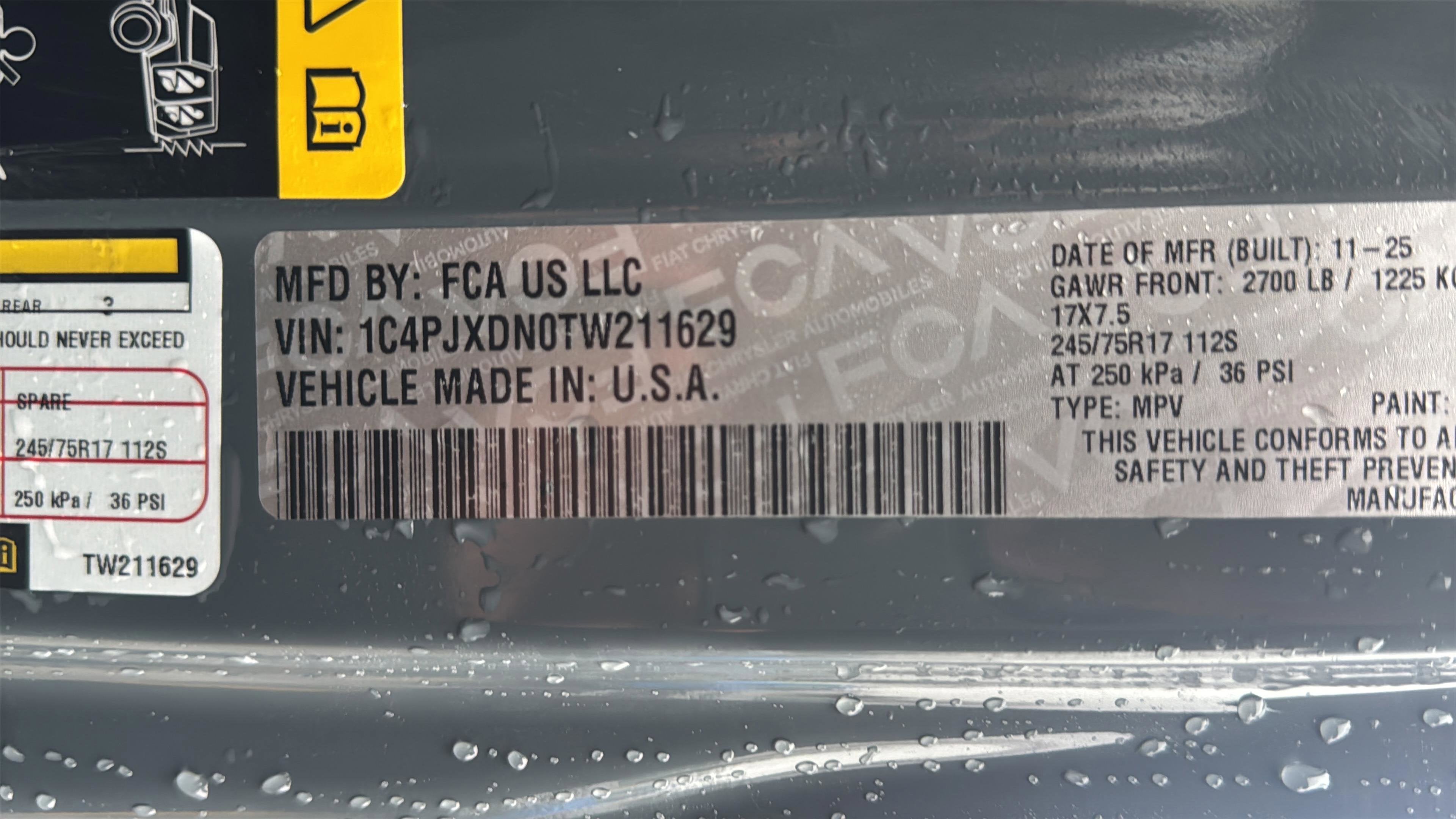 2026 Jeep Wrangler WRANGLER 4-DOOR SPORT S