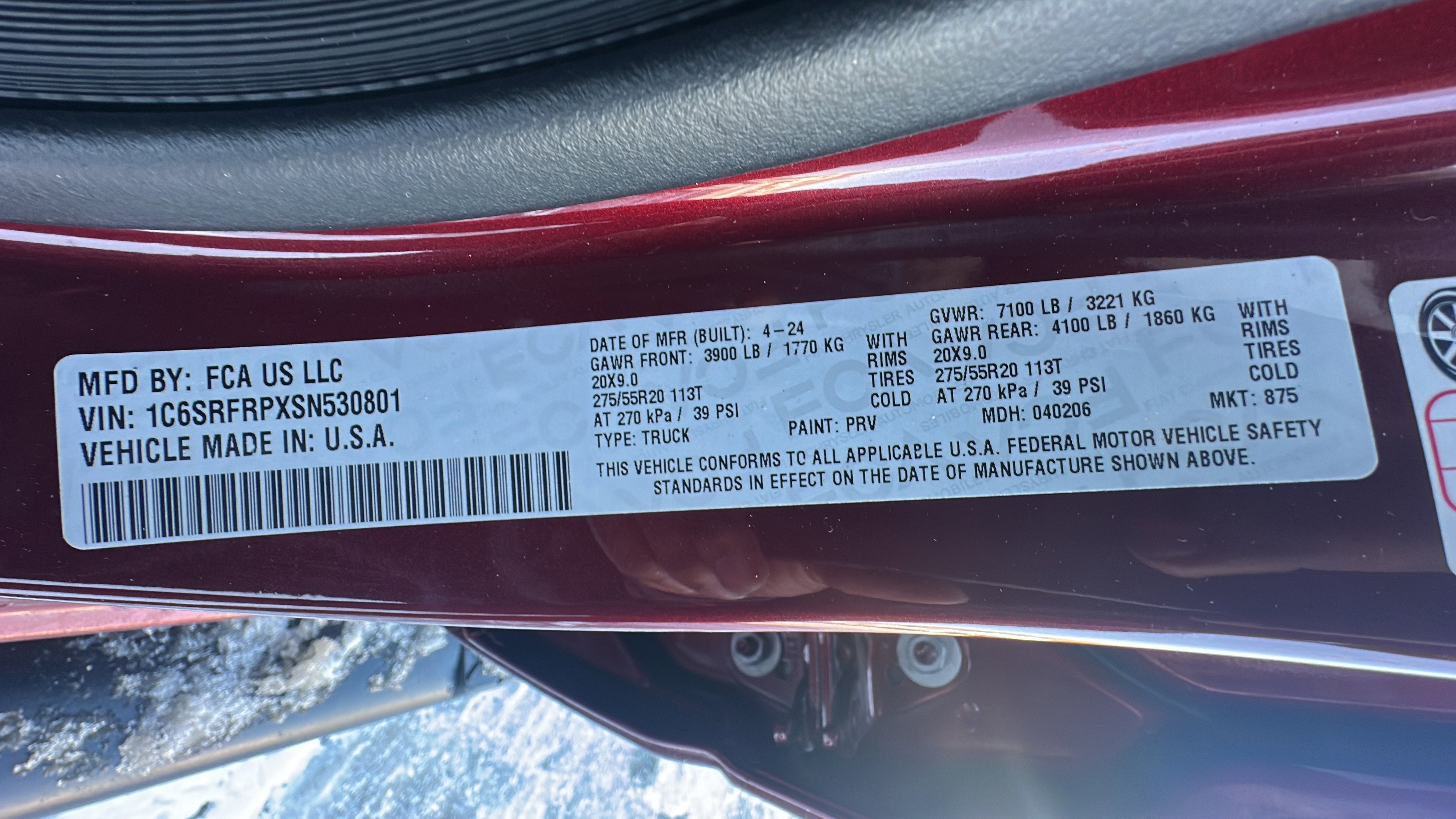 2025 RAM 1500 Laramie Crew Cab 4x4 6'4' Box