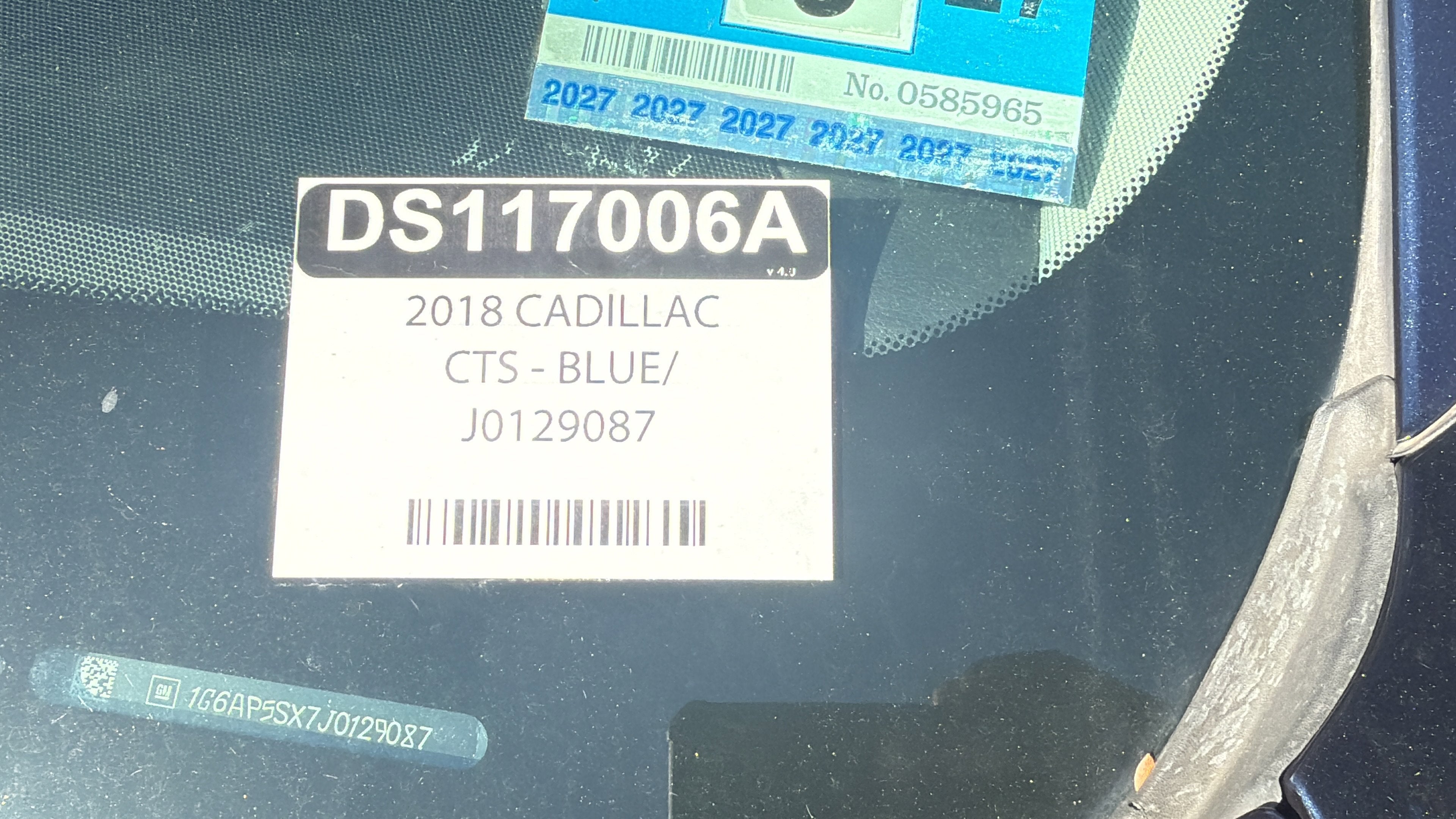 2018 Cadillac CTS Standard