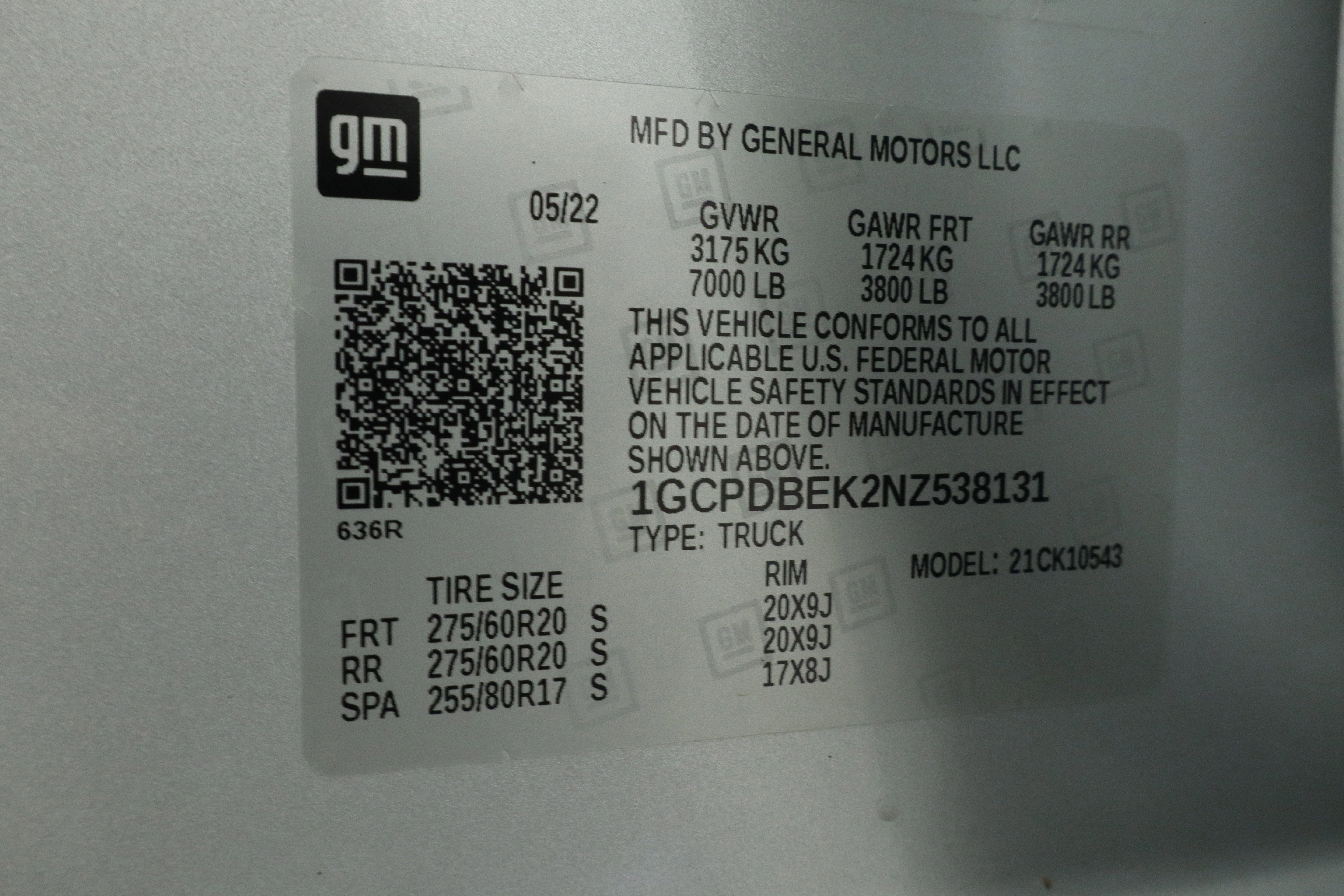 2022 Chevrolet Silverado 1500 4WD Crew Cab Short Bed Custom