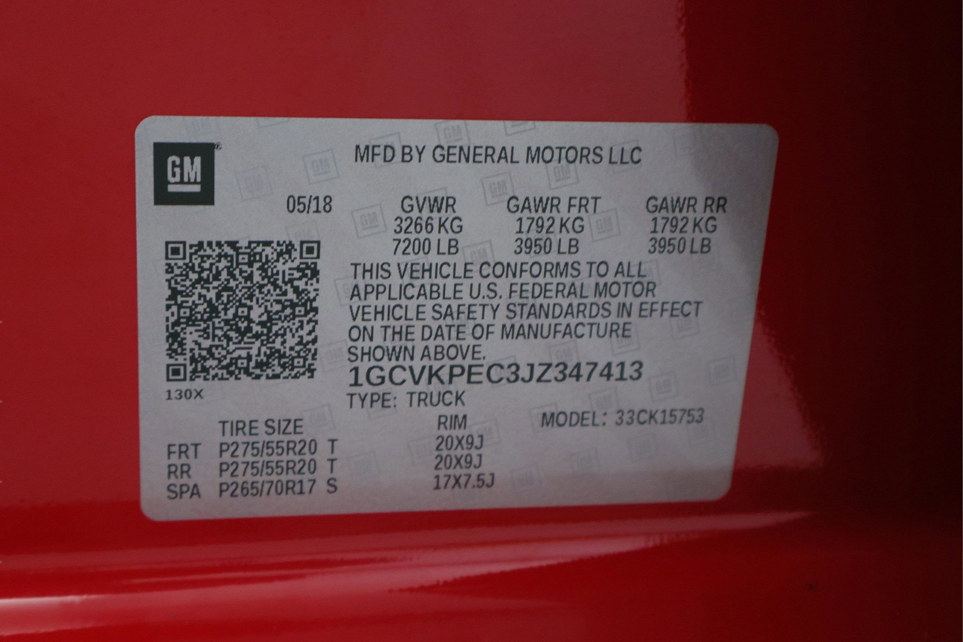 2018 Chevrolet Silverado 1500 Custom