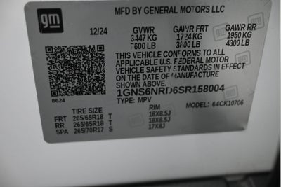 2025 Chevrolet Tahoe 4WD LT