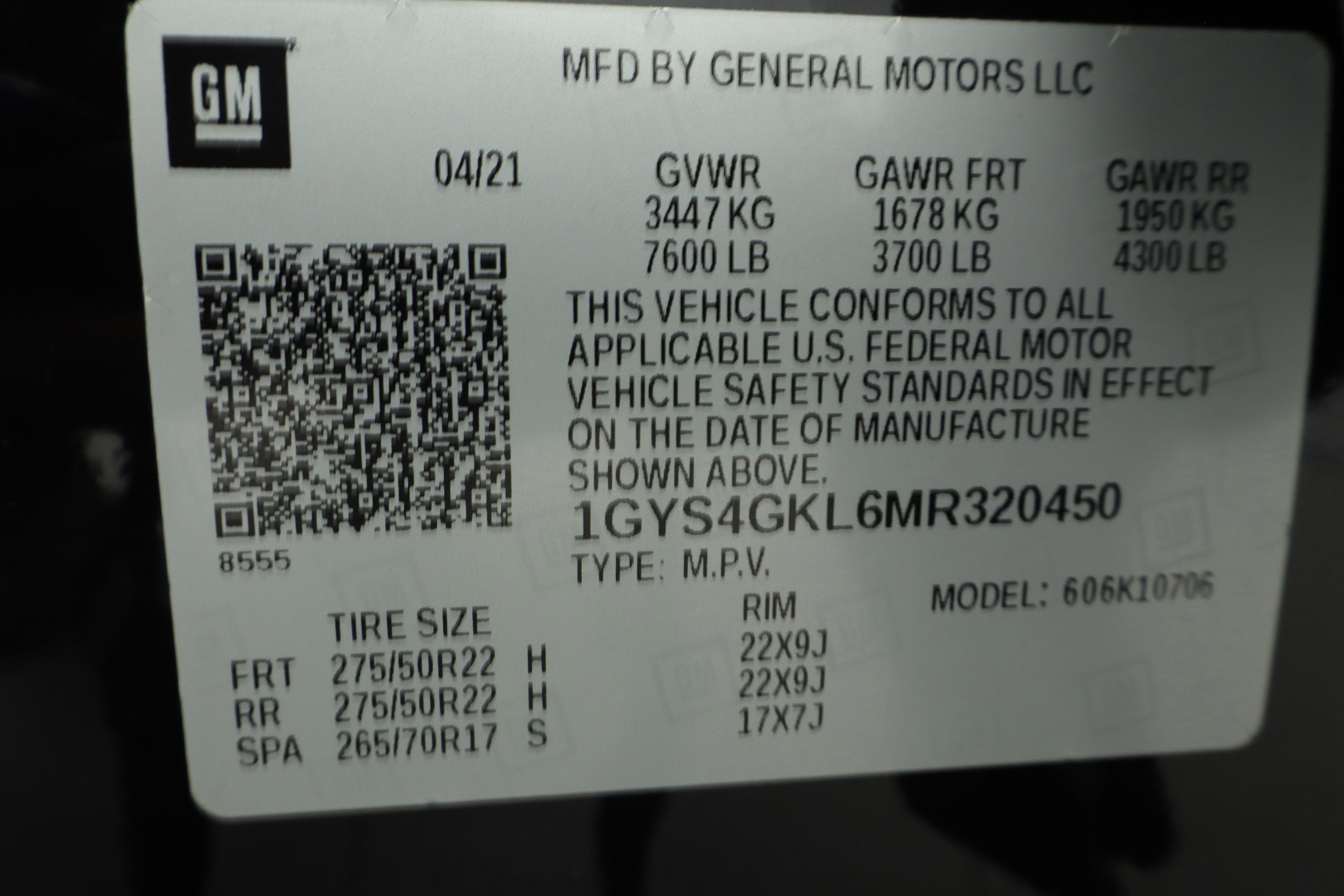 2021 Cadillac Escalade 4WD Sport Platinum