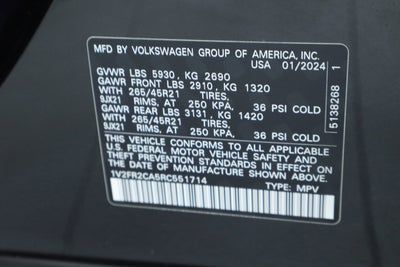 2024 Volkswagen Atlas 2.0T SEL Premium R-Line