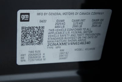 2022 Chevrolet Equinox FWD RS