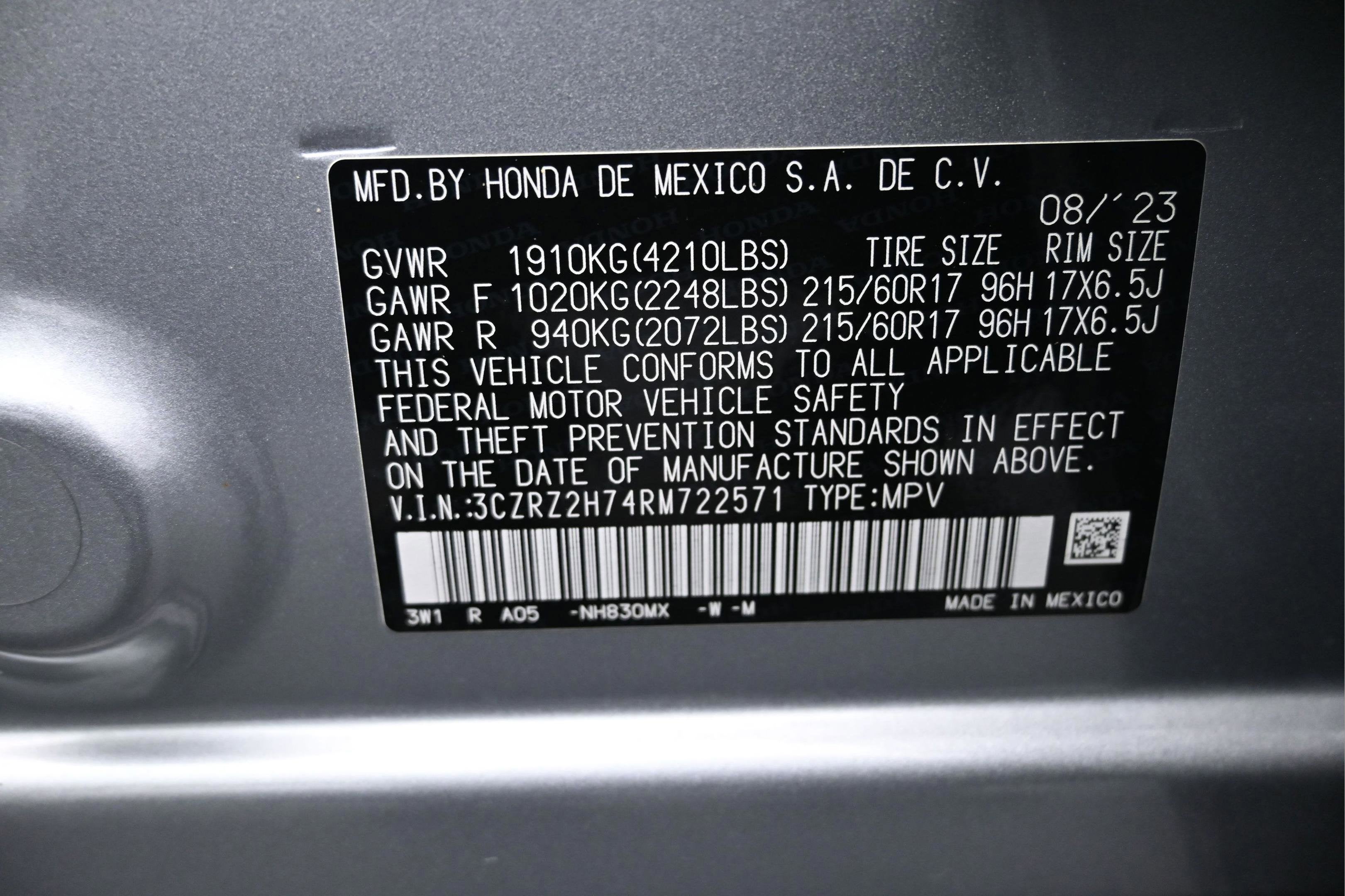 2024 Honda HR-V AWD EX-L