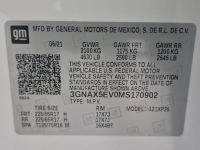 2021 Chevrolet Equinox AWD 1FL