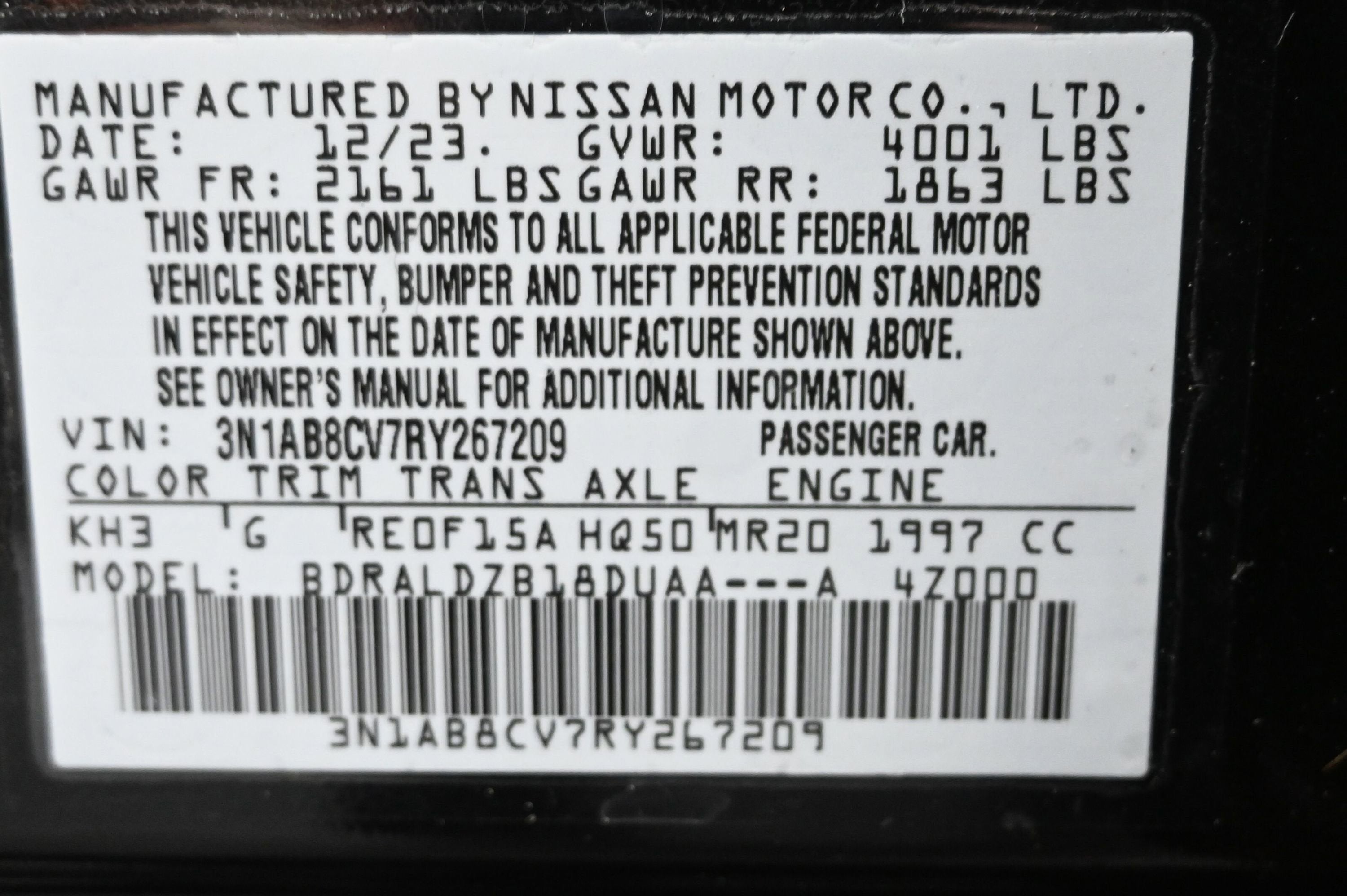 2024 Nissan Sentra SV Xtronic CVT