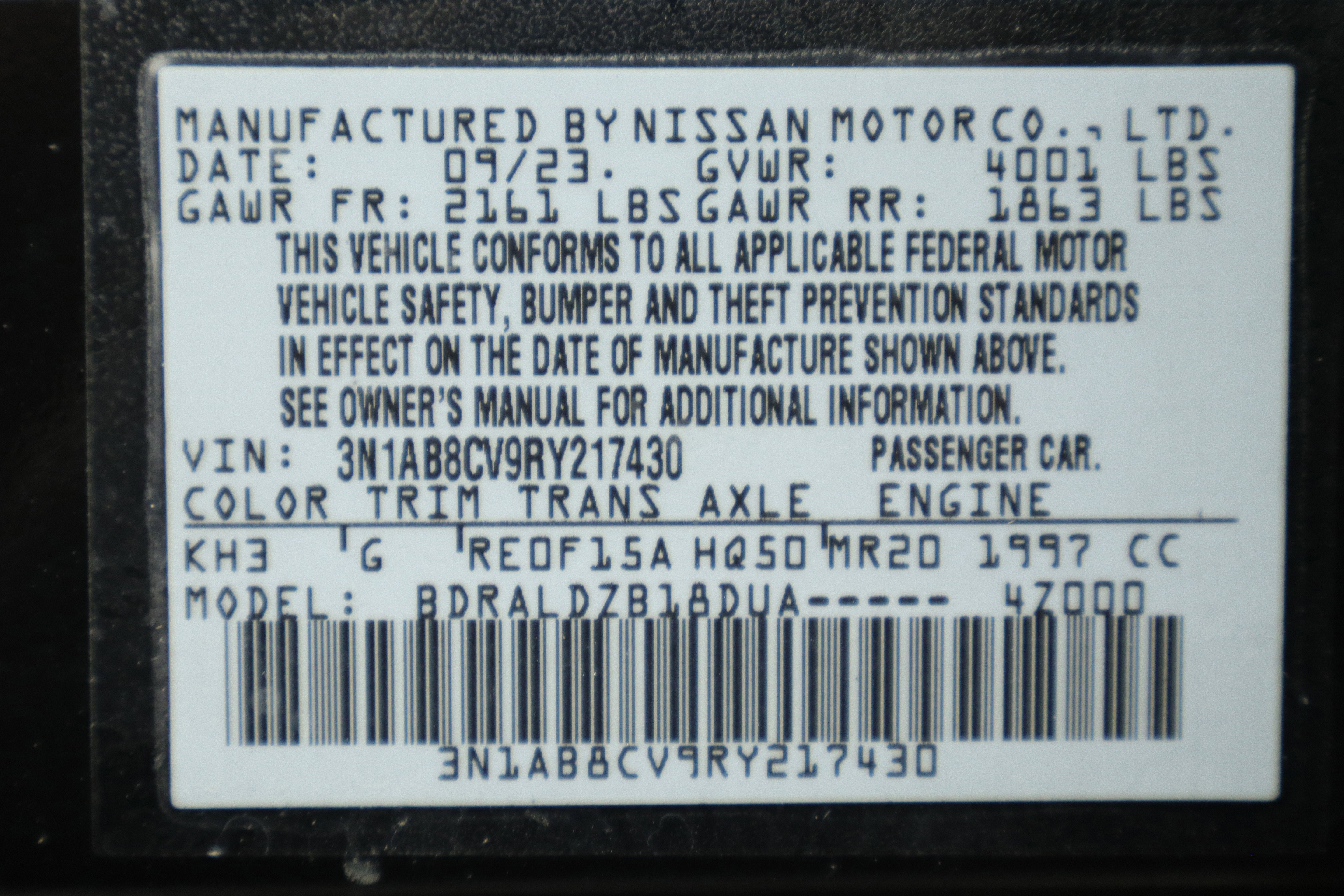 2024 Nissan Sentra SV Xtronic CVT