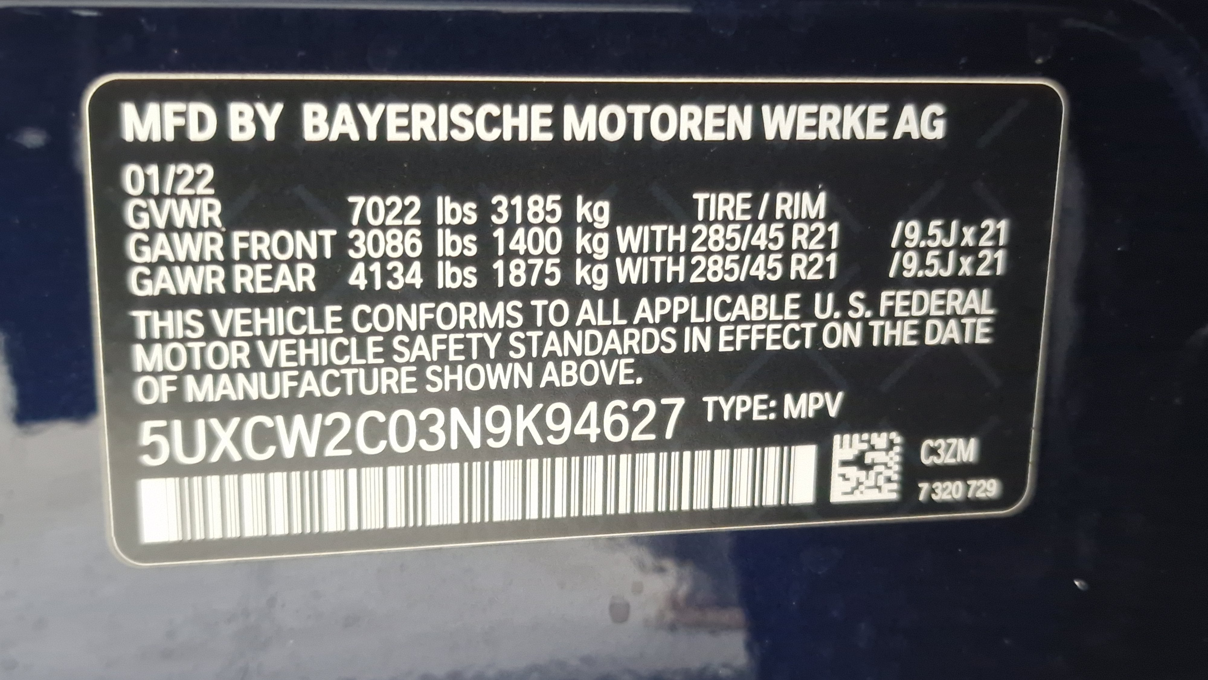 2022 BMW X7 xDrive40i