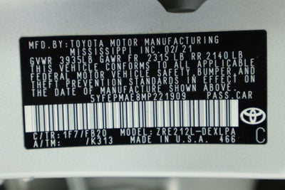 2021 Toyota Corolla LE