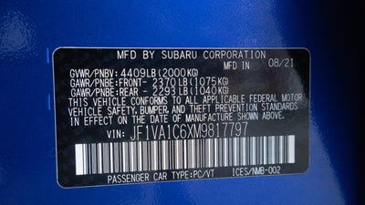 2021 Subaru WRX Premium