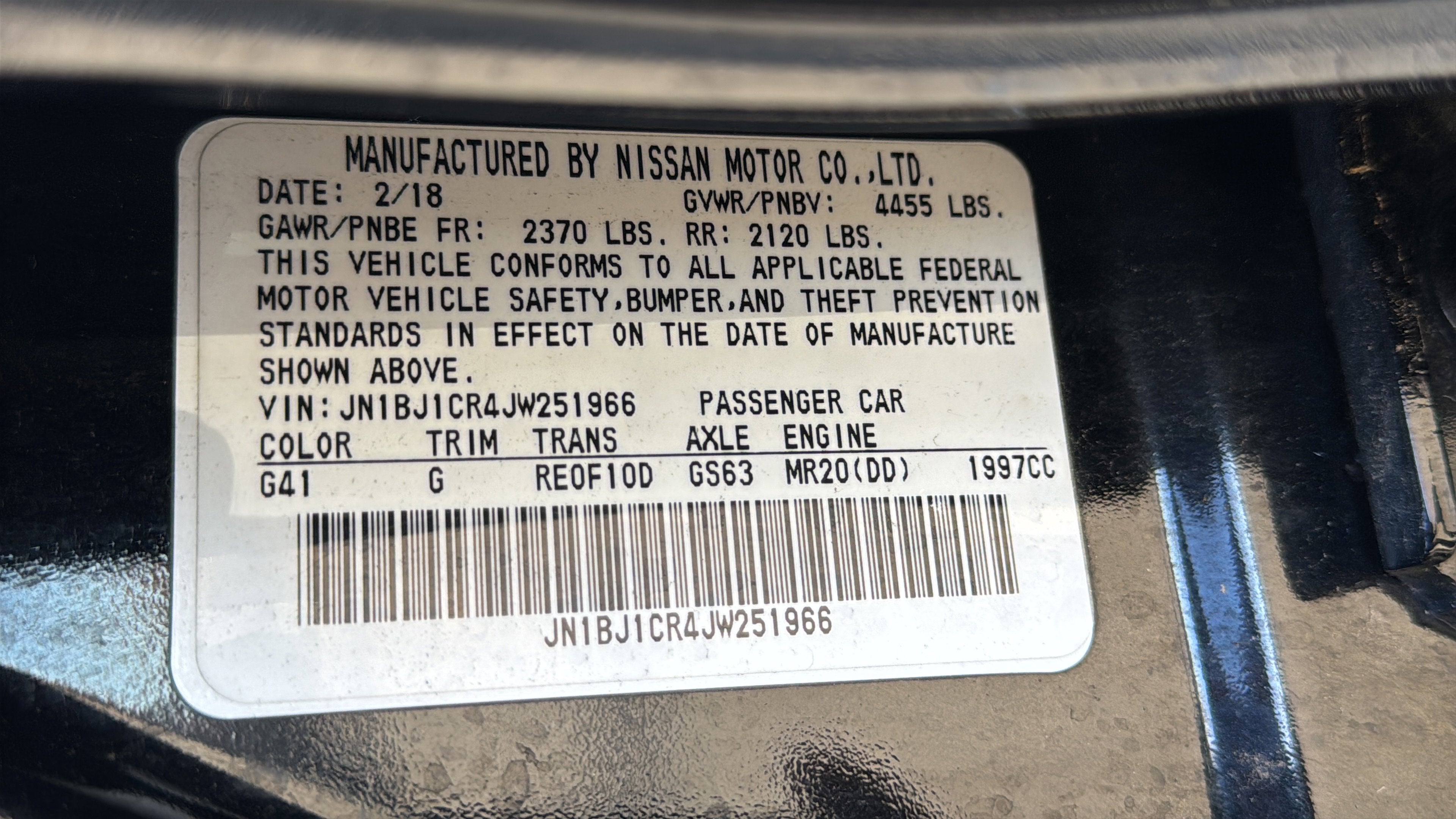 2018 Nissan Rogue Sport SV