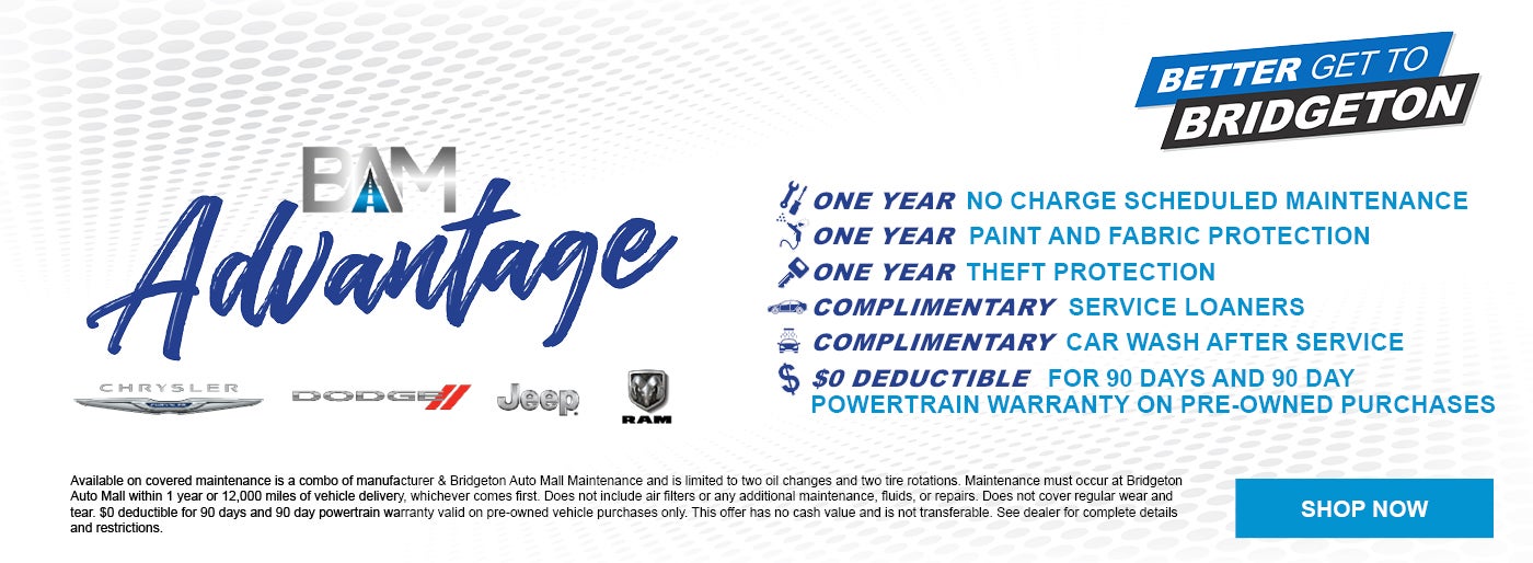 BAM Advantage at Bridgeton Chrysler Dodge Jeep Ram in Bridgeton NJ