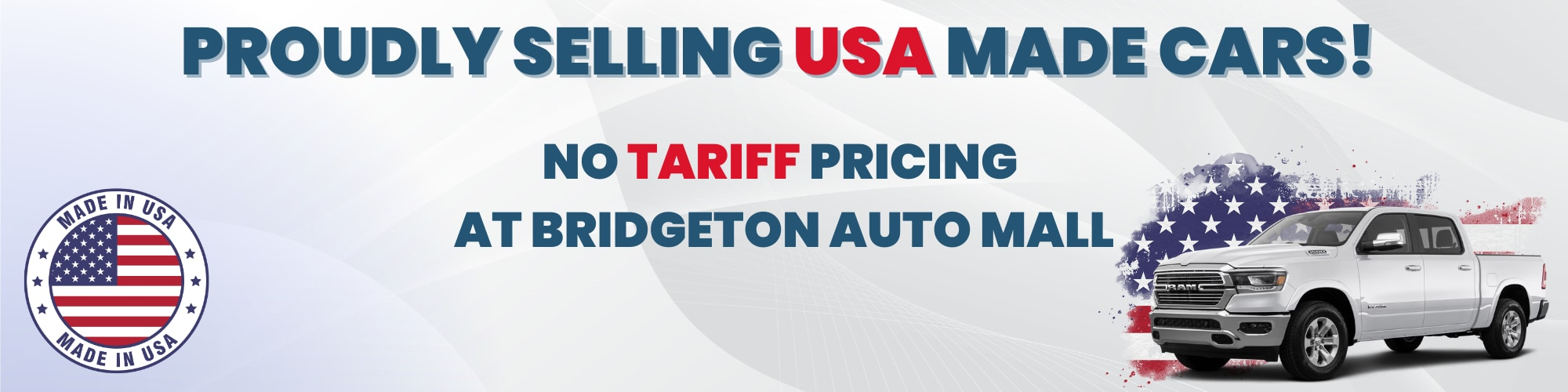 NoTariff Pricing at Bridgeton Chrysler Dodge Jeep Ram in Bridgeton NJ