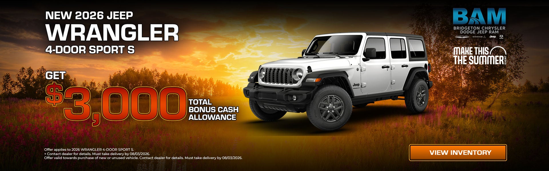 2026 Jeep WRANGLER 4-DOOR SPORT S